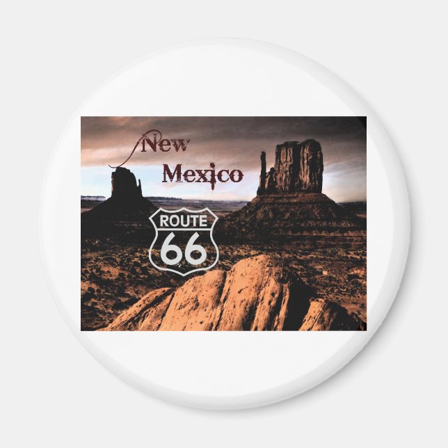 Aimant Route 66 Nouveau-Mexique (Devant)