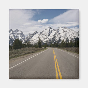 Aimant Route à la chaîne de montagne de Teton