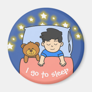 Aimant Routine quotidienne pour des enfants - garçon