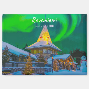 Aimant Rovaniemi, Finlande - Aurore magique 