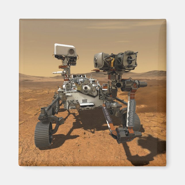 Aimant Rover De La Persévérance Qui Fonctionne Sur La Sur (Devant)