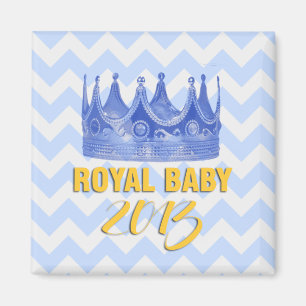Aimant royal de chevron de couronne du bébé 2013