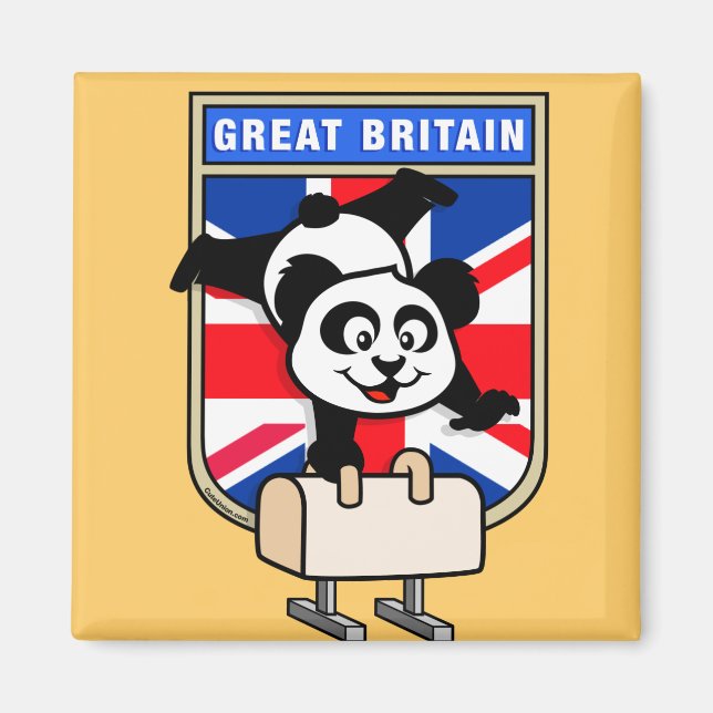 Aimant Royaume-Uni Pommel Horse Panda (Devant)