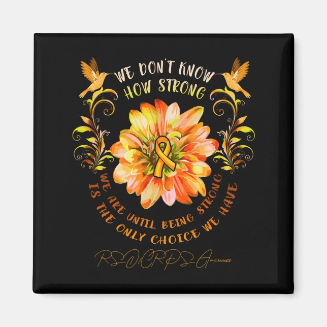 Aimant Rsrps Awareness Flower We Dont Know How Strong  (Devant)