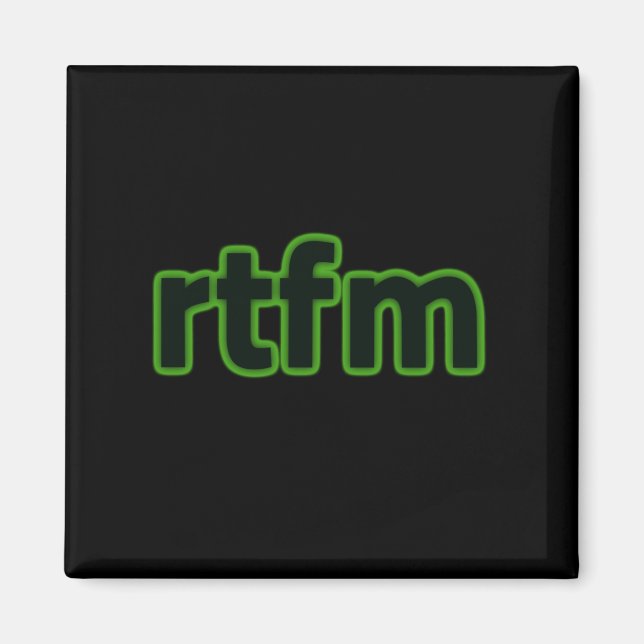 Aimant rtfm (Devant)