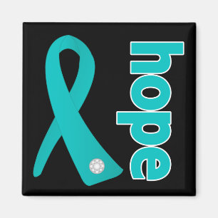 Aimant Ruban d'espoir de Cancer ovarien