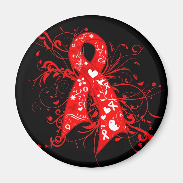 Aimant Ruban Fleurs MDS (Devant)