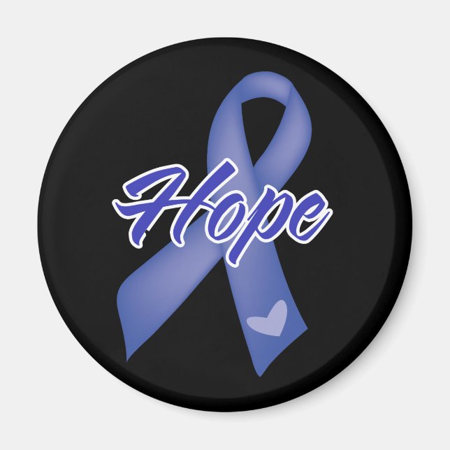 Aimant Ruban Hope - Colon Cancer (Devant)