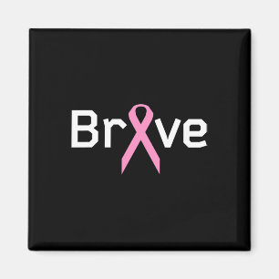 Aimant Ruban Rose Brave Worlds Soutien aux survivants du 