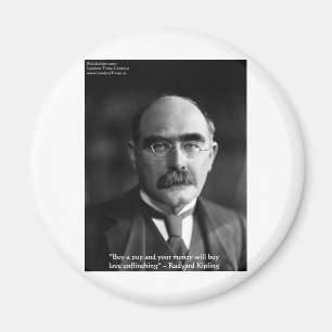 Aimant Rudyard Kipling "Puppy Love" Quote Gifts Tees Etc