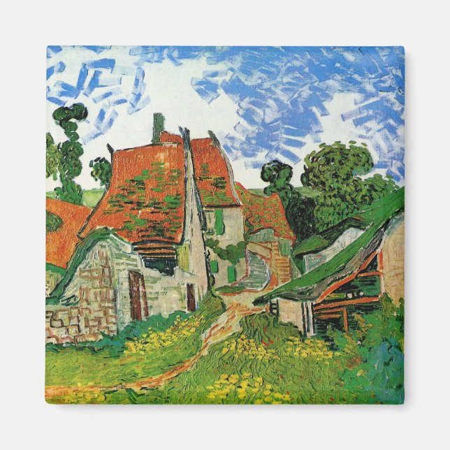 Aimant Rue du village par Vincent van Gogh (Devant)