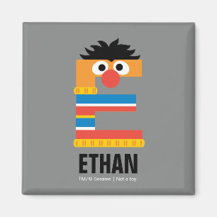 Aimant Rue Sésame E est pour Ernie