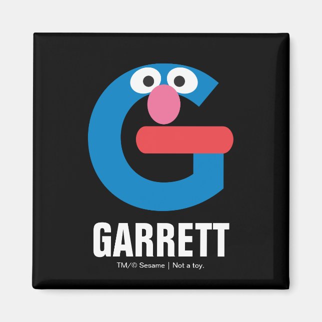 Aimant Rue Sésame | G est pour Grover (Devant)