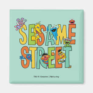 Aimant Rue Sésame Sesame Street Type Pals