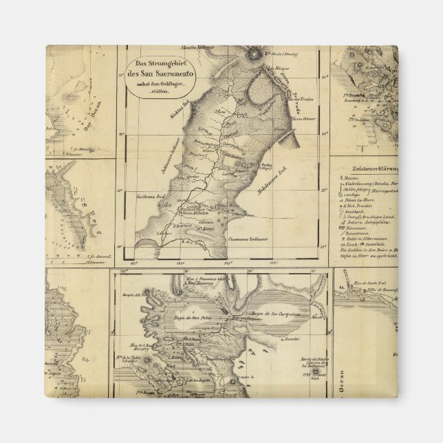 Aimant Ruée vers l'or en Californie (Devant)