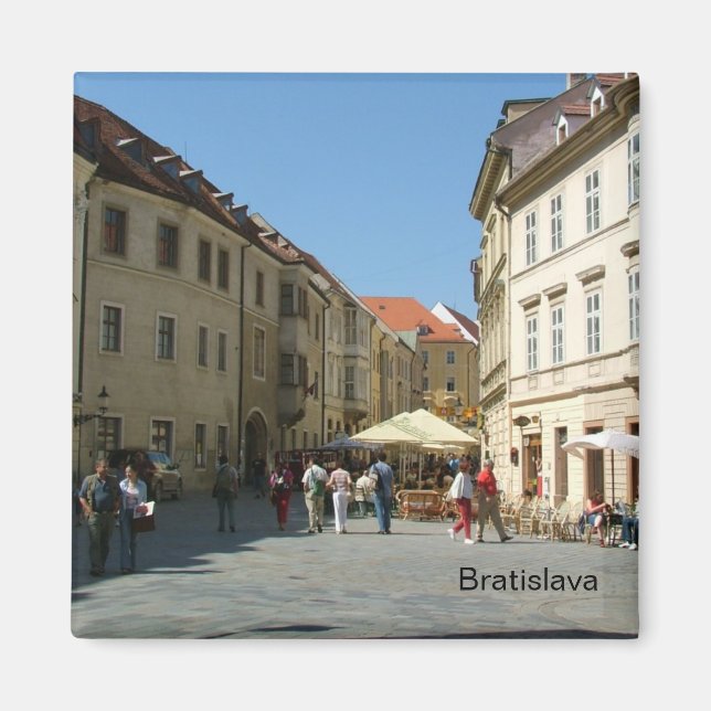 Aimant Rues de Bratislava - Slovaquie (Devant)