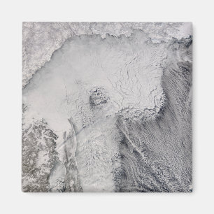 Aimant Rues de glace et de nuage en mer d'Okhotsk