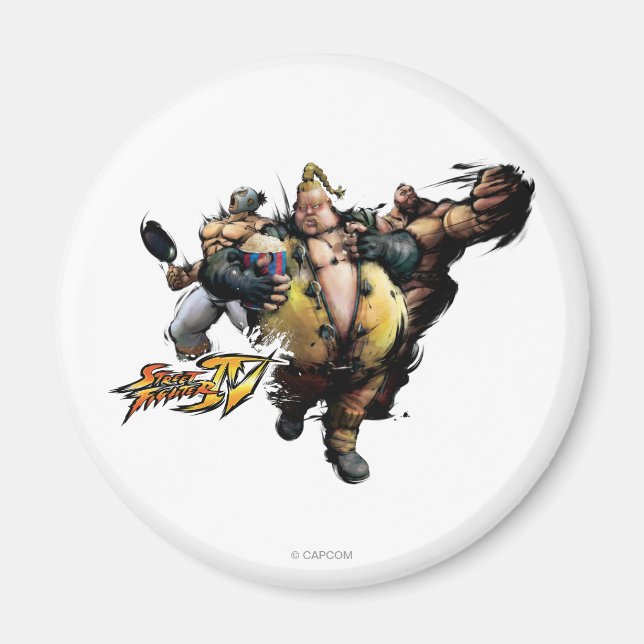 Aimant Rufus, El Fuerte et Zangief (Devant)