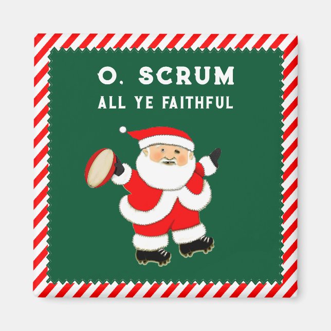 Aimant Rugby Player Stocking Stuffer (Devant)