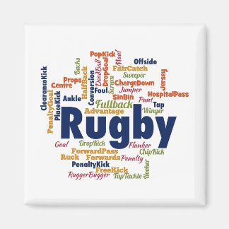 Aimant Rugby Word Cloud