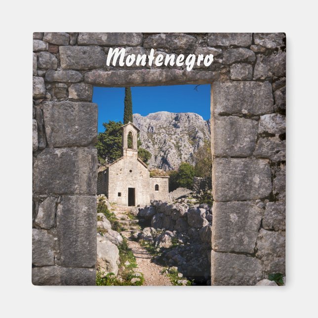 Aimant Ruines de Kotor, Monténégro (Devant)