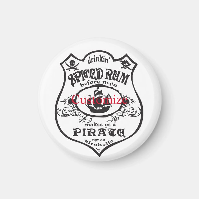 Aimant Rum épicé Pirate Boisson Thunder_Cove (Devant)