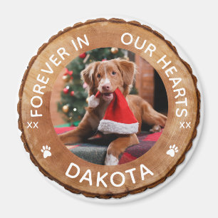 Aimant Russe Woodgrain Wood Slice Memorial Animaux de com