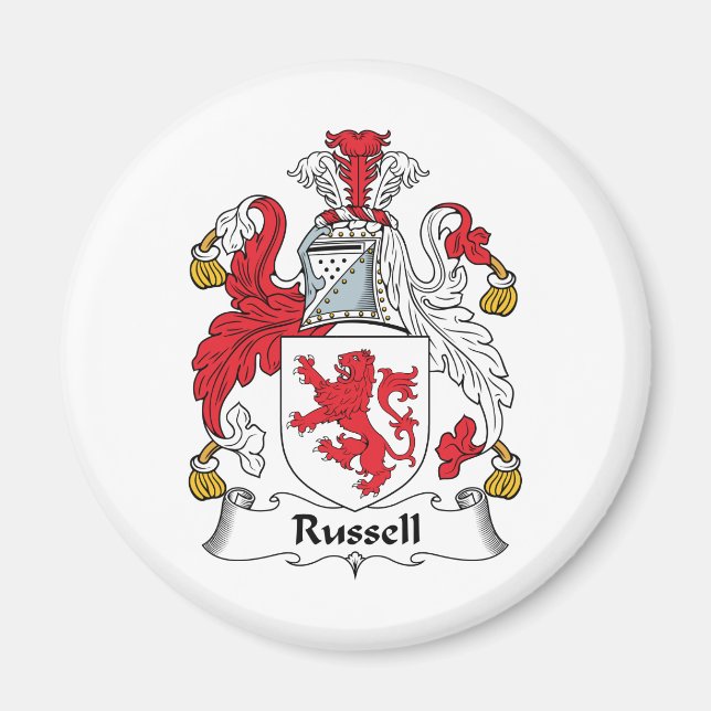 Aimant Russell Family Crest (Devant)