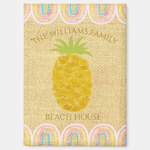 Aimant Rustique Bohème Ananas