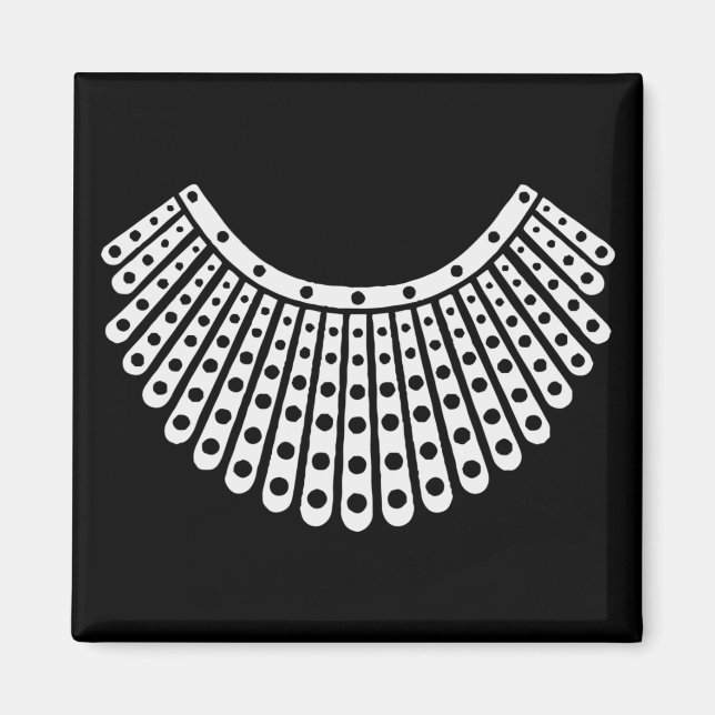 Aimant Ruth Bader Ginsburg, collet de dissidence RBG (Devant)