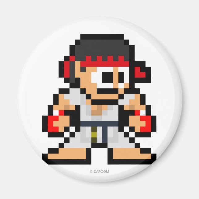 Aimant Ryu à 8 bits (Devant)