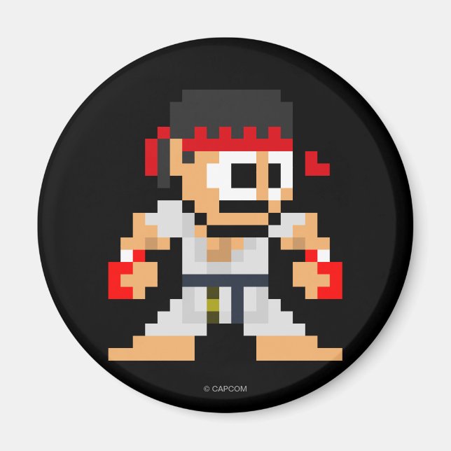 Aimant Ryu à 8 bits (Devant)