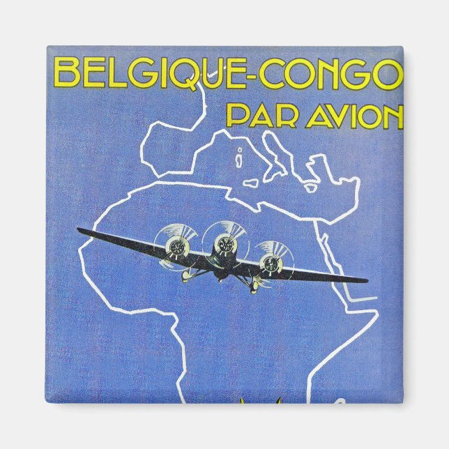 Aimant Sabena ~ Belgique Congo (Devant)