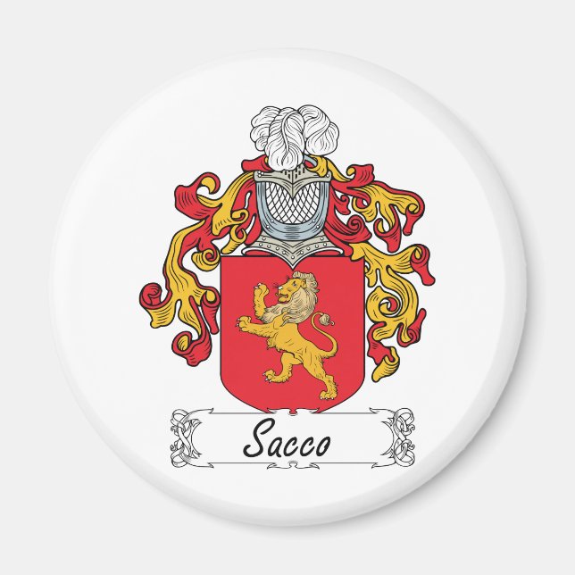 Aimant Sacco Family Crest (Devant)