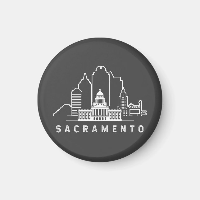 Aimant Sacramento Californie (Devant)