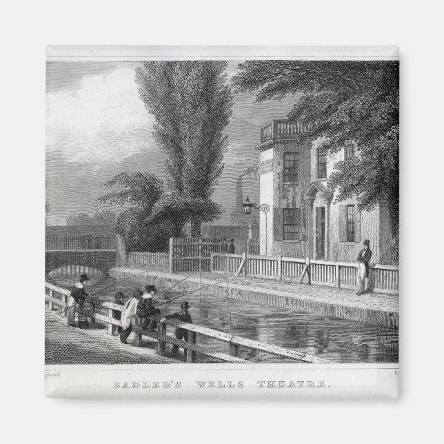 Aimant Sadler's Wells Theatre, gravé par J. Garner (Devant)