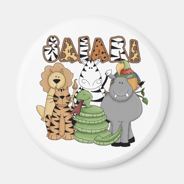 Aimant Safari animal (Devant)