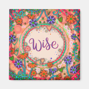 Aimant Sage Floral Plutôt Coloré Inspirivé