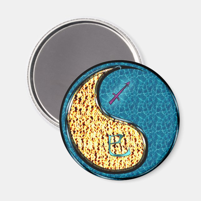 Aimant Sagittaire & Serpent d'eau (Recto/Verso)