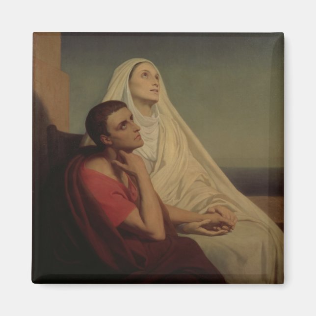 Aimant Saint-Augustine et Saint-Marie Sainte-Monica (Devant)