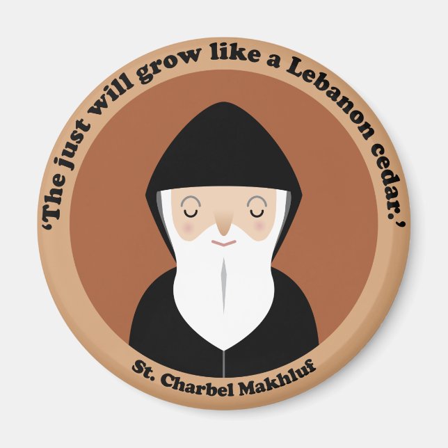 Aimant Saint Charbel Makhluf (Devant)