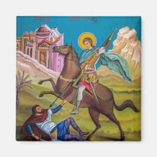 Aimant Saint Demetrius de Thessalonique icône orthodoxe