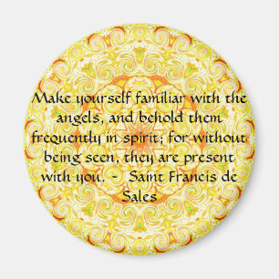 Aimant Saint Francis de Sales CITE à propos des anges
