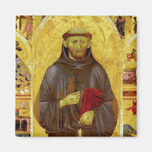 Aimant Saint Francis d'iconographie médiévale d'Assisi