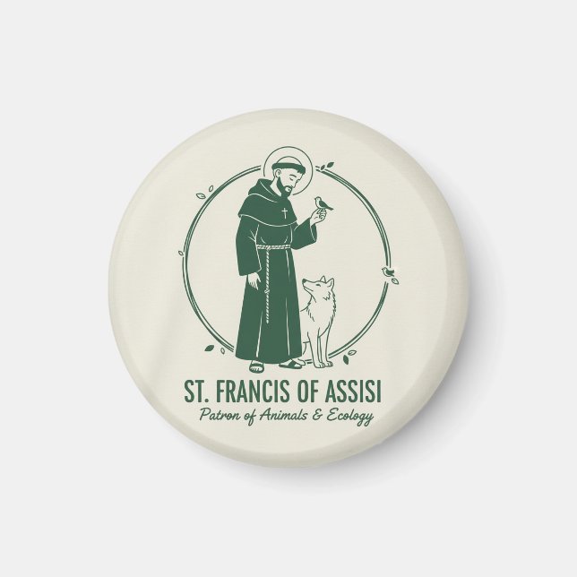 Aimant Saint François d'Assise (Devant)