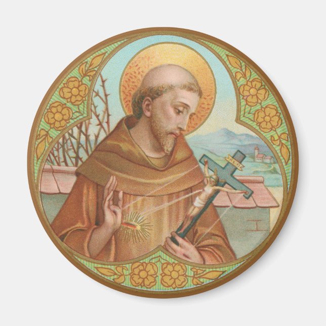 Aimant Saint François d'Assise (BK 002) (Devant)