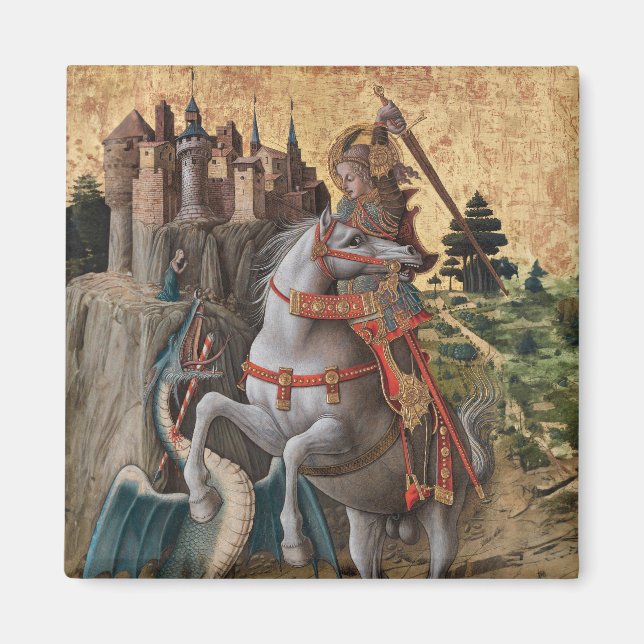 Aimant Saint George Slay Dragon Carlo Crivelli Paintin (Devant)