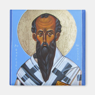 Aimant Saint Grégoire de Nyssa Aigle d'icône orthodoxe