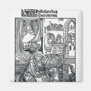 Aimant Saint Jérôme dans son étude