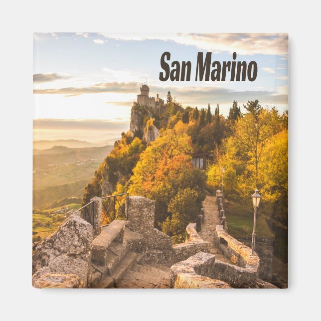 Aimant Saint-Marin Europe Trois tours (Devant)